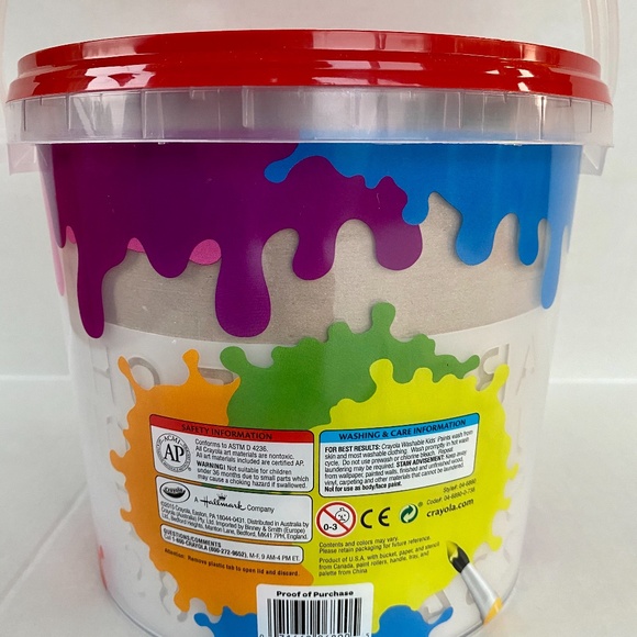 NEW Crayola Paint Can Kids Arts and Crafts Set - Picture 4 of 6